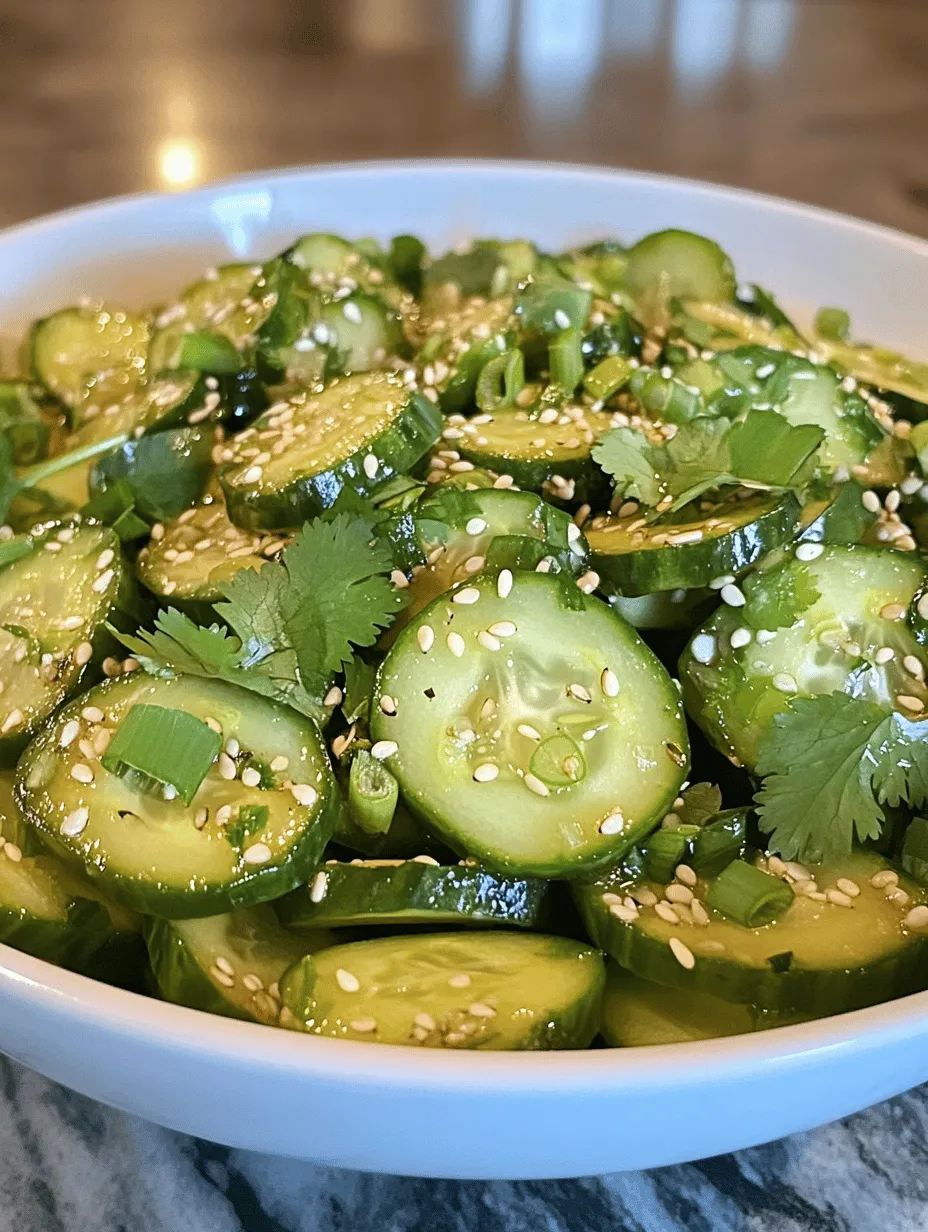 Salads are a cornerstone of Asian cuisine, celebrated not only for their refreshing flavors but also for their ability to incorporate a variety of textures and ingredients. Among the myriad of options available, the Refreshing Easy Asian Cucumber Salad stands out as a vibrant and healthful dish that showcases the simplicity and depth of Asian culinary traditions. This salad is not just a side dish; it embodies the essence of balance, harmony, and freshness that is intrinsic to Asian cooking.