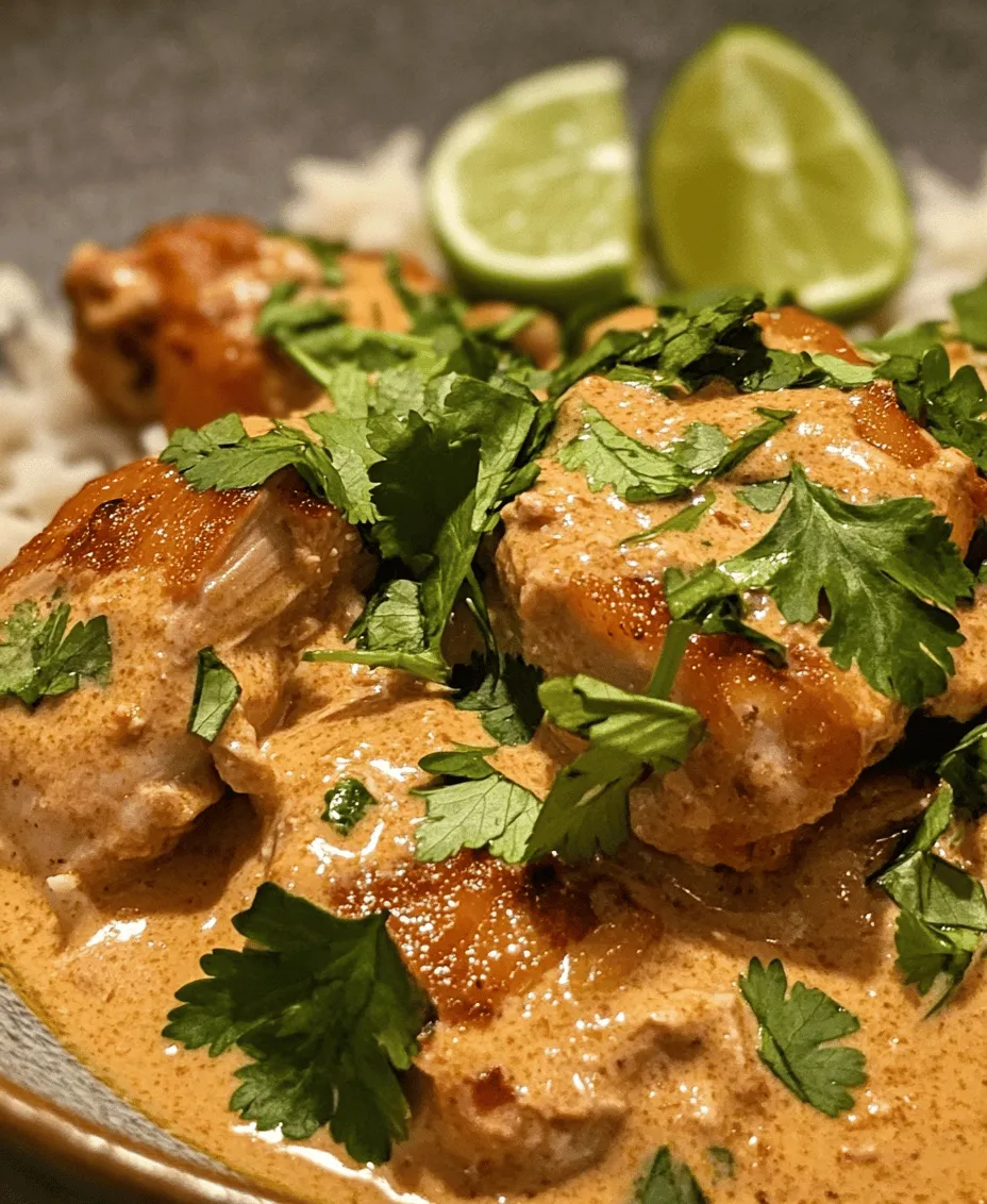 Brazilian cuisine is a vibrant tapestry woven from the influences of indigenous cultures, African traditions, and Portuguese colonization. Renowned for its bold flavors, colorful ingredients, and unique cooking techniques, Brazilian food brings a delightful explosion of taste to your palate. One standout dish that encapsulates this culinary diversity is <strong>Spicy Brazilian Coconut Chicken</strong>. This dish is not only a feast for the senses but also a perfect representation of Brazil’s love for rich, creamy, and spicy flavors.” /></p>
</p>
<h3>Simmering Process</h3>
</p>
<p>Simmering is a crucial step in preparing Spicy Brazilian Coconut Chicken, as it allows the flavors to meld beautifully while ensuring the chicken remains tender and juicy. To simmer, bring your dish to a gentle boil and then reduce the heat to maintain a low, steady bubbling. This technique is particularly important for chicken, as it helps to cook the meat evenly without drying it out or making it tough.</p>
</p>
<p>To check the doneness of your chicken, it’s best to use a meat thermometer. The internal temperature should reach 165°F (75°C) for safe consumption. Additionally, pay attention to the sauce’s consistency. A well-simmered sauce should be thick enough to coat the back of a spoon while still being pourable. If the sauce seems too thin, let it simmer uncovered for a few extra minutes to allow excess moisture to evaporate.</p>
</p>
<h3>Flavor Profile and Pairing Suggestions</h3>
</p>
<p>The flavor profile of Spicy Brazilian Coconut Chicken is a delightful blend of sweet, spicy, and savory notes. The richness of coconut milk provides a creamy base that contrasts beautifully with the heat from the spices. The sweetness from any added ingredients, such as bell peppers or a touch of brown sugar, balances the spice, creating a harmonious dish that tantalizes the taste buds.</p>
</p>
<p>When it comes to pairing, consider serving this dish with side options that enhance its tropical flavors. Classic Brazilian sides, such as <strong>farofa</strong> (toasted cassava flour) or <strong>salada de palmito</strong> (heart of palm salad), provide a refreshing contrast. For rice, you can opt for jasmine rice for its fragrant aroma, basmati rice for its nutty flavor, or even coconut rice, which echoes the creamy essence of the dish.</p>
</p>
<p>If you’re looking for healthier alternatives, consider serving the chicken with <strong>quinoa</strong> or <strong>farro</strong>. Both grains offer a nutty taste and chewy texture that pairs well with the chicken, while also adding nutritional benefits.</p>
</p>
<p>To elevate the presentation and flavor, think about garnishing your dish. Fresh herbs like cilantro or parsley add a pop of color and freshness. A squeeze of lime juice just before serving can brighten the dish, cutting through the richness of the coconut milk.</p>
</p>
<h3>Nutritional Insights</h3>
</p>
<p>Understanding the nutritional content of Spicy Brazilian Coconut Chicken can help you appreciate its health benefits while enjoying this delicious meal. A typical serving of this dish, which includes chicken and a moderate amount of coconut milk, can provide a well-rounded profile of nutrients, including protein, healthy fats, and essential vitamins.</p>
</p>
<p>Coconut milk is known for its health benefits, including high levels of medium-chain triglycerides (MCTs), which can provide quick energy and support weight management. Additionally, chicken is an excellent source of lean protein, which is vital for muscle development and overall health.</p>
</p>
<p>For those with dietary preferences, this dish is naturally gluten-free and dairy-free, making it a suitable option for various eating styles. However, it’s essential to consider portion sizes to maintain balance. While the dish is indulgent, you can enjoy it mindfully by pairing it with wholesome sides, like steamed vegetables or salads, to increase the nutrient density of your meal.</p>
</p>
<h3>Cultural Significance of Coconut in Brazilian Cooking</h3>
</p>
<p>Coconut holds a significant place in Brazilian cuisine, often celebrated for its versatility and flavor. It is a staple ingredient in many traditional dishes, especially in the coastal regions, where coconuts are abundant. In Brazil, you’ll find coconut utilized in everything from desserts to savory dishes, reflecting the country’s rich cultural heritage.</p>
</p>
<p>The use of coconut in Spicy Brazilian Coconut Chicken showcases the fusion of indigenous, African, and Portuguese culinary influences that characterize Brazilian cooking. Ingredients like spices, peppers, and coconut are a testament to the diverse cultural landscape of the country. They illustrate how different communities have blended their flavors and techniques to create unique and exciting dishes.</p>
</p>
<p>This dish not only embodies the essence of Brazilian cooking but also serves as a delicious representation of the country’s vibrant culinary scene. By incorporating these flavors into your cooking, you can embrace a little piece of Brazil in your own kitchen.</p>
</p>
<h3>Conclusion</h3>
</p>
<p>Creating Spicy Brazilian Coconut Chicken is not just about preparing a meal; it’s about embarking on a flavorful journey that celebrates the fusion of cultures and ingredients. The careful simmering process results in a dish that is both satisfying and comforting, with a perfect balance of sweet, spicy, and savory flavors.</p>
</p>
<p>As a versatile option, this dish is ideal for various occasions, from casual family dinners to festive gatherings with friends. It invites you to explore new flavors and techniques while bringing a taste of Brazilian cuisine to your table.</p>
</p>
<p>Embrace the experience of cooking this dish, and don’t hesitate to experiment with flavors and pairings. The culinary world is vast and filled with endless possibilities, and Spicy Brazilian Coconut Chicken is just the beginning of your adventure in the kitchen. Enjoy every bite and share the joy of cooking with those you love!</p>
<div id=
