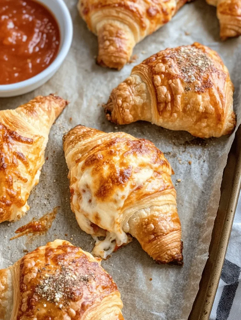 At the heart of the Mozzarella Pepperoni Croissant Rolls lie two key ingredients that define their flavor: mozzarella cheese and pepperoni. Mozzarella cheese is renowned for its creamy texture and mild flavor, making it an ideal melting cheese. When heated, mozzarella becomes wonderfully gooey, binding all the ingredients together and providing a luscious mouthfeel. Its subtle taste allows it to complement the bolder flavors of pepperoni without overpowering them.