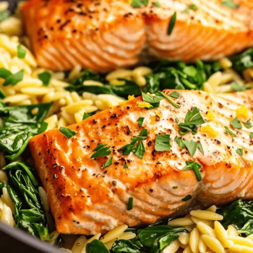 At the heart of this recipe are the salmon fillets, renowned not just for their flavor but also for their impressive nutritional profile. Salmon is a rich source of omega-3 fatty acids, which are essential for heart health and have been linked to numerous health benefits, including improved brain function and reduced inflammation. Additionally, salmon provides a hefty dose of protein, making it an excellent choice for maintaining muscle health and promoting satiety. When selecting salmon for this dish, opt for wild-caught varieties whenever possible, as they tend to be richer in nutrients and flavor compared to farmed alternatives.