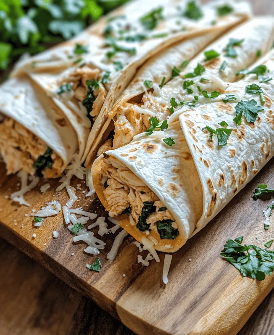 Wraps have become a beloved meal option for many, and it's easy to see why. Their versatility makes them suitable for any occasion, whether you're looking for a quick lunch, a satisfying dinner, or a fun dish to share at casual gatherings. Among the myriad of wrap recipes out there, Cheesy Garlic Chicken Wraps stand out with their irresistible combination of cheesy and garlicky flavors. This delectable dish brings together tender chicken, gooey cheese, and aromatic garlic, all wrapped up in a soft tortilla, creating a comforting meal that is sure to please the entire family.