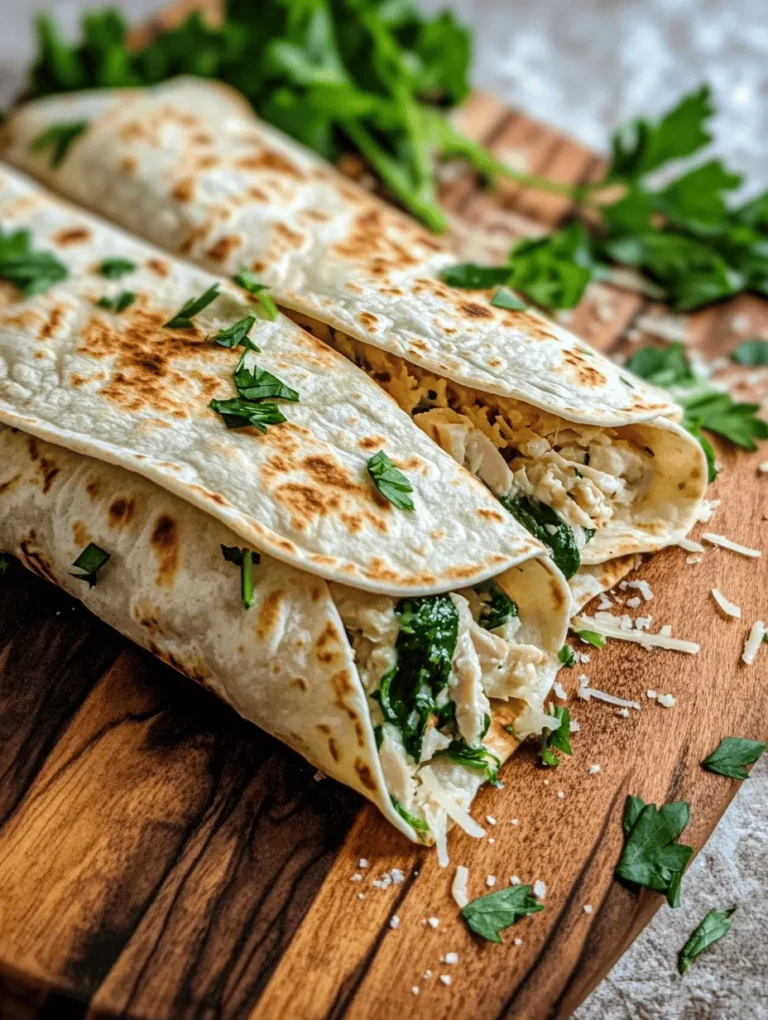 Wraps have become a beloved meal option for many, and it's easy to see why. Their versatility makes them suitable for any occasion, whether you're looking for a quick lunch, a satisfying dinner, or a fun dish to share at casual gatherings. Among the myriad of wrap recipes out there, Cheesy Garlic Chicken Wraps stand out with their irresistible combination of cheesy and garlicky flavors. This delectable dish brings together tender chicken, gooey cheese, and aromatic garlic, all wrapped up in a soft tortilla, creating a comforting meal that is sure to please the entire family.