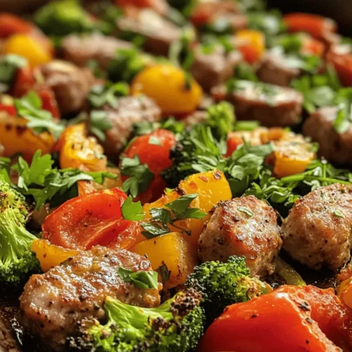 In the quest for quick, healthy, and delicious meals, few options can compete with the charm of a sheet pan dish. Our Sheet Pan Sausage and Veggies Delight stands out as a vibrant and satisfying culinary creation. This recipe encapsulates the essence of comfort food while ensuring that nutrition is front and center. With its colorful assortment of vegetables paired with savory Italian sausage, it’s a meal that not only delights the palate but also pleases the eye.