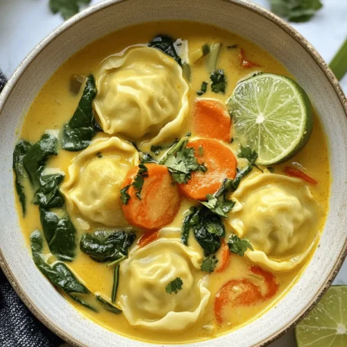 Curry Dumpling Soup is a delightful fusion dish that marries the comforting qualities of a classic soup with the hearty satisfaction of dumplings. This recipe is not only a feast for the taste buds but also an invitation to explore a harmonious blend of flavors and textures. The warmth of the curry, the richness of the dumplings, and the freshness of the vegetables come together to create a dish that is both nourishing and comforting.