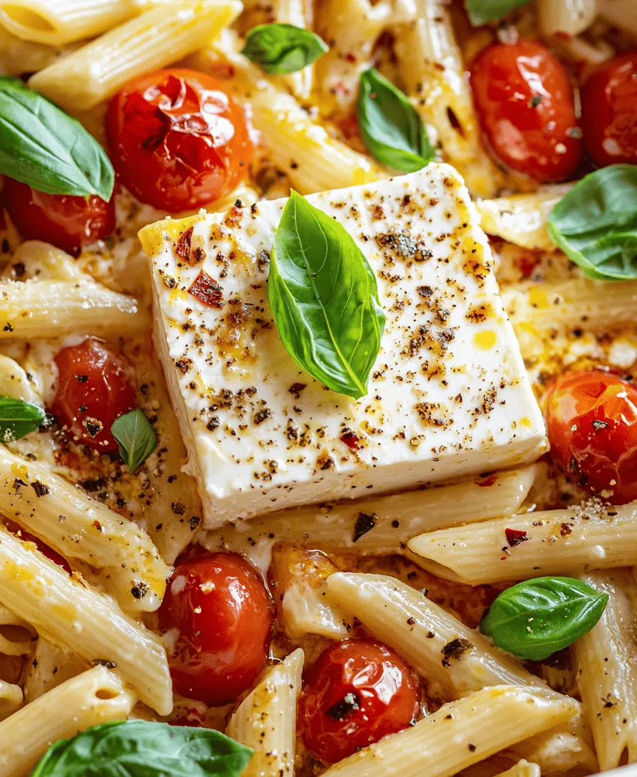 The flavor profile of Baked Feta Pasta is a harmonious blend of creamy, savory, and sweet elements. The star of the show, baked feta cheese, transforms in the oven, becoming soft and spreadable, while the roasted cherry tomatoes add a burst of sweetness and acidity. This perfect pairing creates a stunning contrast that tantalizes the palate. As the feta and tomatoes roast together, they develop a beautiful caramelization, enhancing the overall depth of flavor.