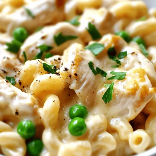 Delve into the delicious world of comfort food with our Creamy Honey Pepper Chicken Mac and Cheese Delight. This unique twist on a classic dish combines tender chicken, creamy cheeses, and a hint of sweetness from honey, resulting in an irresistible meal that is perfect for any occasion. The fusion of flavors in this dish is sure to surprise and delight your taste buds, making it an instant favorite for family dinners, gatherings with friends, or even as a comforting solo meal after a long day.
