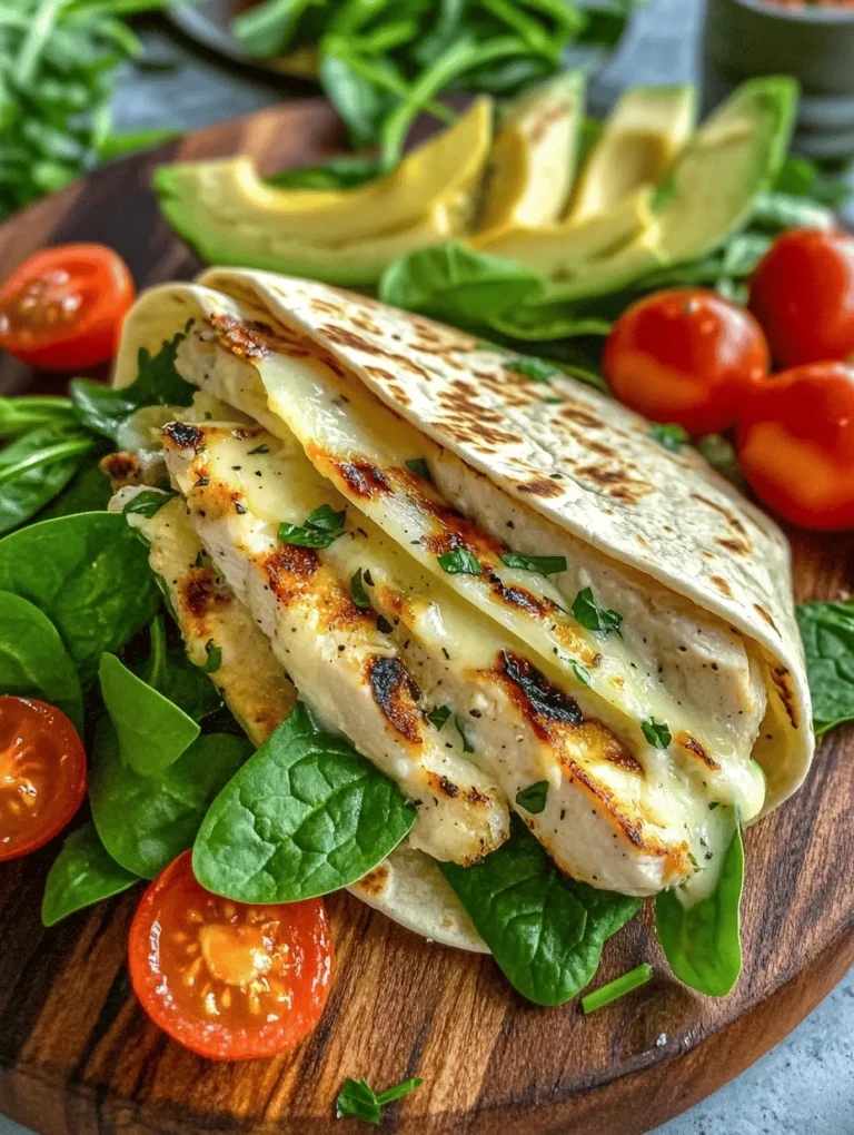 Wraps have become a beloved staple in kitchens around the world, praised for their versatility and convenience. Whether you are looking for a quick lunch, a satisfying dinner, or a delightful snack, wraps can easily adapt to your needs and preferences. Among the myriad of wrap options available, Cheesy Garlic Chicken Wraps stand out due to their savory flavors and fresh ingredients. This recipe is not just about taste; it’s about the perfect harmony of textures and flavors that come together in each bite.
