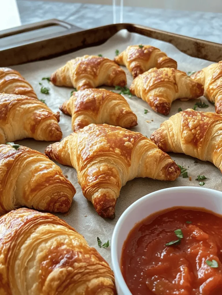 Welcome to the delightful world of Mozzarella Pepperoni Croissant Rolls, where flaky pastry meets savory Italian flavors in a fusion that’s sure to tantalize your taste buds. This recipe is not just a treat for the palate; it’s a feast for the senses, combining the buttery goodness of croissant dough with the gooey richness of mozzarella cheese and the spicy kick of pepperoni. Perfect as a quick snack or an impressive appetizer for gatherings, these croissant rolls are incredibly easy to make, making them an ideal choice for both novice cooks and seasoned chefs alike.