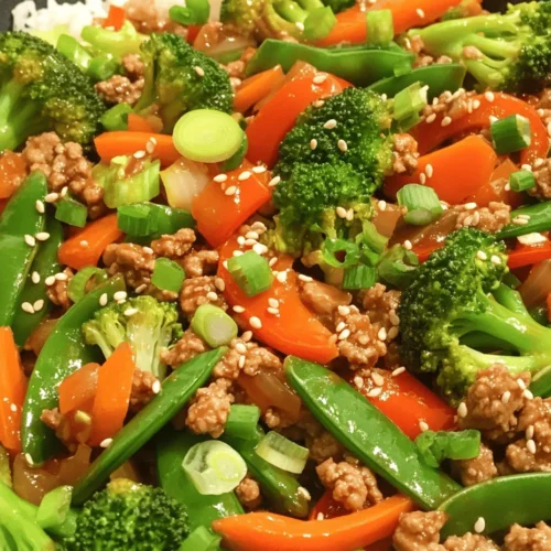 Ground Turkey Teriyaki Stir Fry is a delightful fusion of flavors that embodies the essence of quick, healthy cooking. This dish combines tender, savory ground turkey with an array of vibrant vegetables, all enveloped in a rich, homemade teriyaki sauce. Perfect for busy weeknight dinners, this stir fry not only satisfies the palate but also offers a nutritious balance of protein and fiber-rich vegetables. In this article, we will delve into the intricacies of preparing this dish, highlighting its key components, nutritional benefits, and tips for achieving a successful stir fry at home.