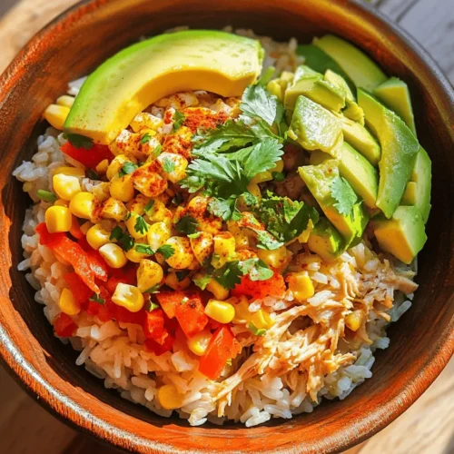 If you're on the lookout for a quick, delicious, and satisfying meal that can be whipped up in no time, then the Easy Street Corn Chicken Rice Bowl is just what you need. This vibrant dish combines the comforting elements of fluffy rice, tender chicken, and sweet corn, creating a delightful experience in every bite. Not only is this recipe easy to prepare, but it also offers a customizable experience, allowing you to tweak it to your liking. Whether you're looking for a hearty dinner option for busy weeknights or a quick lunch that packs a punch, this bowl will surely become a staple in your meal rotation.