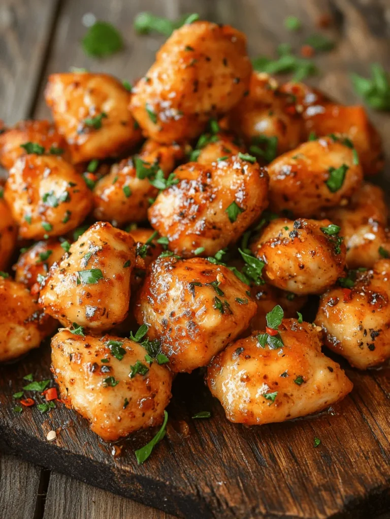 To create the perfect Garlic Butter Chicken Bites, it’s essential to understand the key ingredients that contribute to the dish's deliciousness. Each component plays a vital role in flavor, texture, and nutritional value, making it important to choose them wisely.