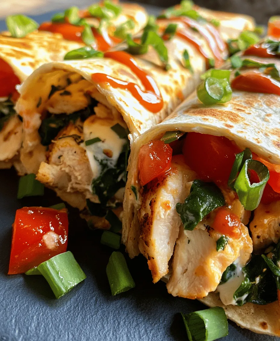 What makes Cheesy Garlic Chicken Wraps so appealing is not just their delicious taste but also their versatility. They are an all-in-one meal that caters to various dietary preferences, making them an excellent option for family dinners, potlucks, or meal prep. You can customize the ingredients to suit your taste, whether you prefer a spicy kick or a milder flavor profile. Plus, they are easy to prepare, ensuring that you can whip them up quickly without any fuss.