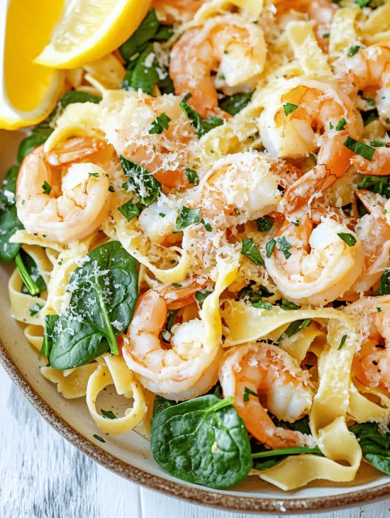 Lemon Garlic Shrimp Pasta with Spinach is a delightful dish that perfectly marries vibrant flavors with nutritional benefits. Imagine the succulent taste of shrimp, the aromatic punch of garlic, and the refreshing zing of lemon, all tossed together with tender pasta and fresh spinach. This dish not only satisfies your taste buds but also nourishes your body, making it an ideal choice for both weeknight dinners and special occasions.