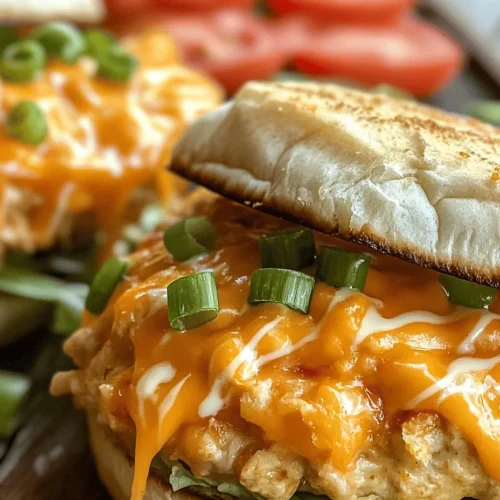 If you’re on the lookout for a mouthwatering burger that combines savory flavors with a touch of tangy zest, look no further than our Cheesy Ranch Delight: Cheddar Ranch Chicken Burgers. This delectable recipe transforms simple ground chicken into a culinary masterpiece, perfect for any occasion. Whether you’re planning a weeknight dinner or a weekend gathering with friends, these burgers promise to be a crowd-pleaser.