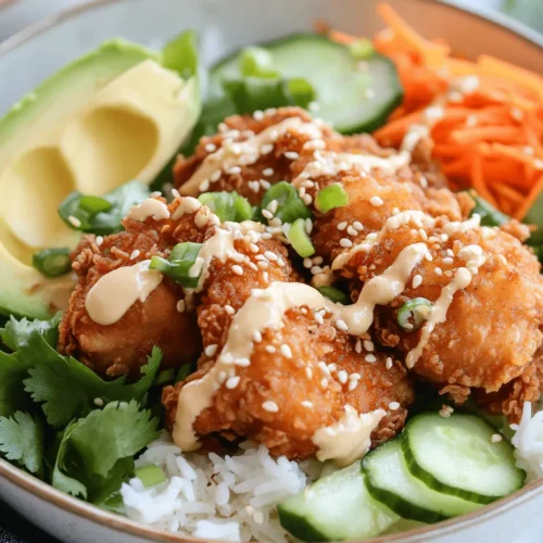 If you're on the lookout for a meal that pleases the palate and fits seamlessly into a busy lifestyle, then the Bang Bang Chicken Bowl is your answer. This vibrant dish is a delightful combination of crispy, golden chicken, colorful fresh vegetables, and a zesty, creamy sauce that promises to tantalize your taste buds. Perfect for families on the go or food enthusiasts eager to explore new flavors, this recipe is adaptable and easy to prepare, making it a favorite in many households.