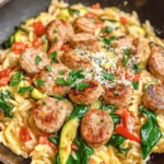 In the world of culinary delights, few dishes embrace comfort and convenience as beautifully as the Creamy Chicken Sausage Orzo Skillet. This dish exemplifies the essence of a one-pan meal, combining the rich, creamy texture of a sauce with the heartiness of chicken sausage and orzo pasta, all while being infused with fresh vegetables. The result is a sumptuous blend that not only satisfies hunger but also captivates the taste buds.