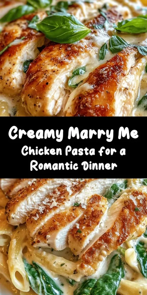 Indulge in the deliciousness of Marry Me Chicken Pasta! This creamy and flavorful dish features tender chicken, fresh spinach, and perfectly cooked pasta, all coated in a rich garlic Parmesan sauce. It's an easy 35-minute recipe that's perfect for a cozy night in or impressing guests. With just a few simple ingredients and steps, you'll create a meal that's not just tasty but bound to win hearts. Perfect for any occasion! ❤️🍝 #PastaRecipe #DinnerIdeas #ComfortFood