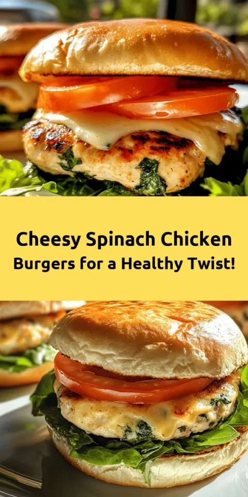 Elevate your burger night with these delicious White Cheddar and Spinach Chicken Burgers! Juicy ground chicken is blended with fresh spinach, creamy white cheddar, and zesty seasonings for a flavorful twist. Simple to make in under 30 minutes, these burgers are perfect for weeknight dinners or weekend gatherings. Top with your favorite toppings and enjoy a healthier, mouthwatering meal. Your taste buds will thank you!