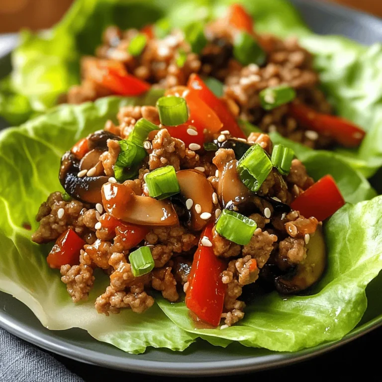 Spicy Asian-Style Ground Turkey Lettuce Wraps are not just a meal; they are an experience that blends flavor, health, and convenience into one delightful package. This dish offers a tantalizing combination of savory ground turkey infused with aromatic spices, all wrapped snugly in crisp lettuce leaves, making each bite a burst of flavor. The appeal of this recipe lies in its ability to cater to a variety of dietary preferences, from health-conscious eaters to those simply looking for a delicious dish to serve at gatherings.