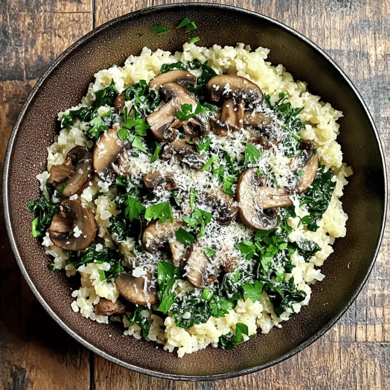 In recent years, the popularity of low-carb diets has soared, with many individuals turning to healthier eating habits to improve their overall well-being. As more people become aware of the benefits of cutting back on carbohydrates, the search for delicious, nutritious, and easy-to-make recipes has led to the rise of creative dishes that cater to these dietary preferences. One such dish that stands out is the Low Carb Mushroom & Spinach Cauliflower Rice. This flavorful recipe not only satisfies your palate but also aligns perfectly with a low-carb lifestyle.