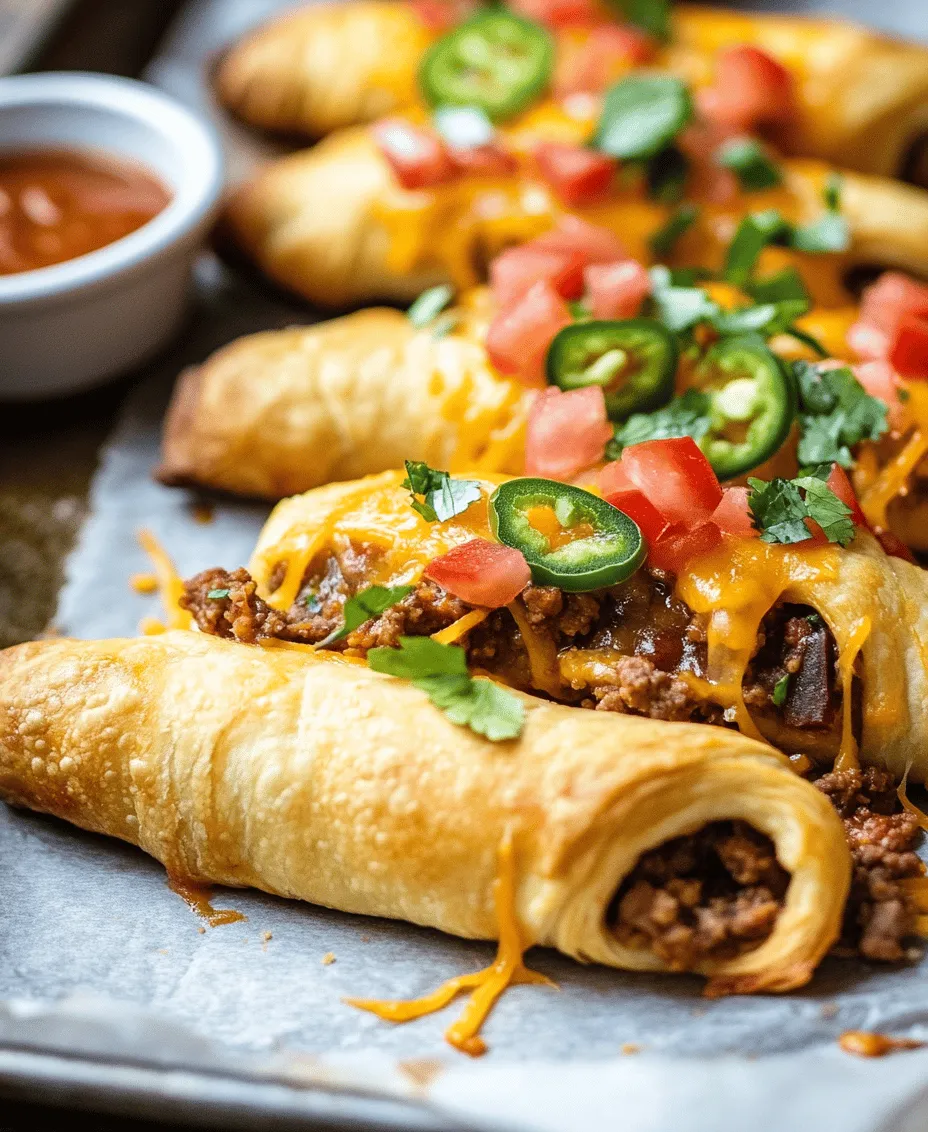 If you're searching for a crowd-pleasing appetizer or snack that can effortlessly impress guests and family alike, look no further than Cheesy Taco Sticks. This delectable dish combines the beloved flavors of tacos with the gooey goodness of cheese, all wrapped in a delightful crescent roll crust. Perfect for gatherings, game days, or casual family dinners, Cheesy Taco Sticks are not only easy to prepare but also incredibly versatile. You can customize them to suit various tastes, making them a go-to choice for any occasion.