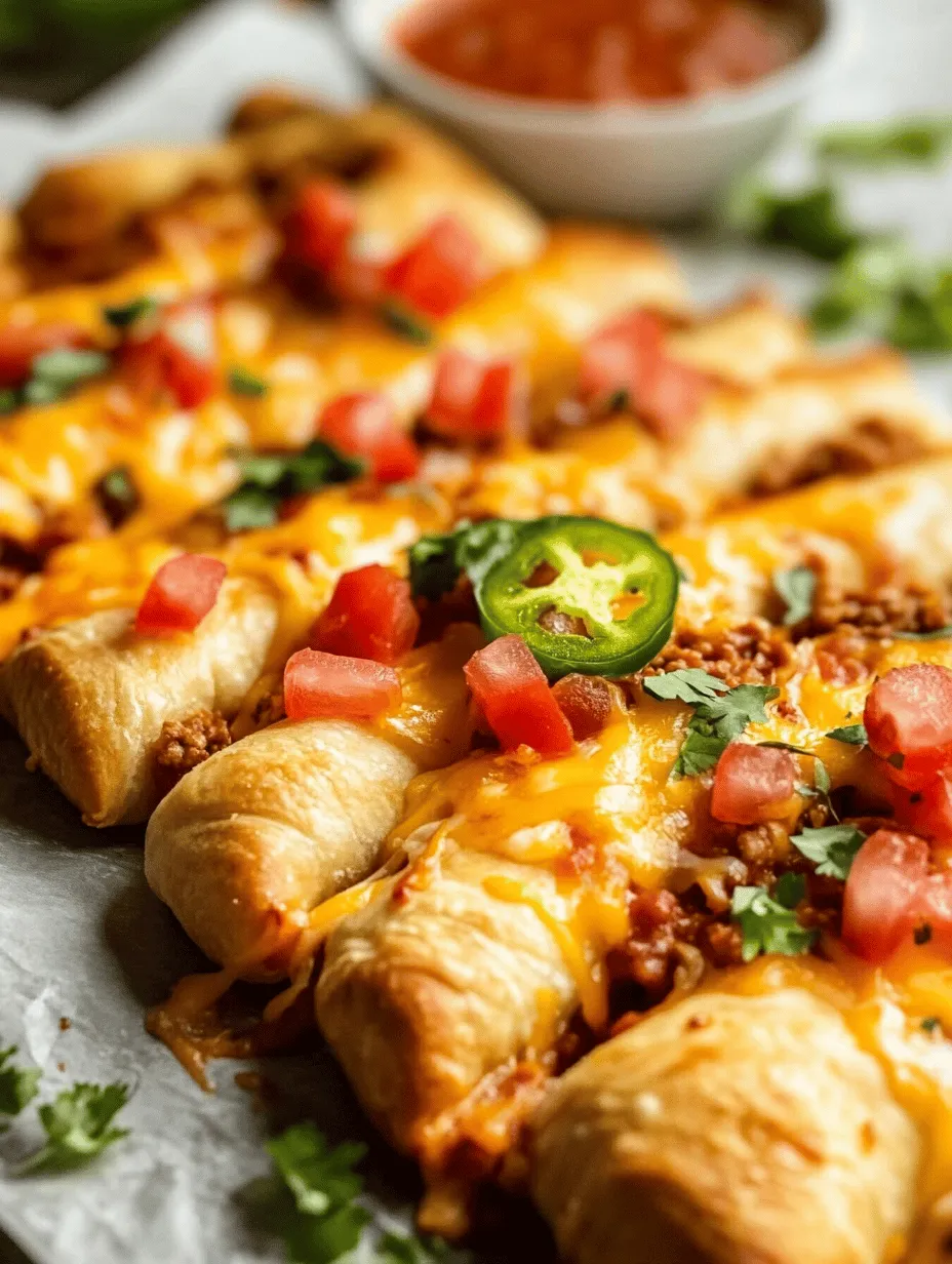 If you're searching for a crowd-pleasing appetizer or snack that can effortlessly impress guests and family alike, look no further than Cheesy Taco Sticks. This delectable dish combines the beloved flavors of tacos with the gooey goodness of cheese, all wrapped in a delightful crescent roll crust. Perfect for gatherings, game days, or casual family dinners, Cheesy Taco Sticks are not only easy to prepare but also incredibly versatile. You can customize them to suit various tastes, making them a go-to choice for any occasion.