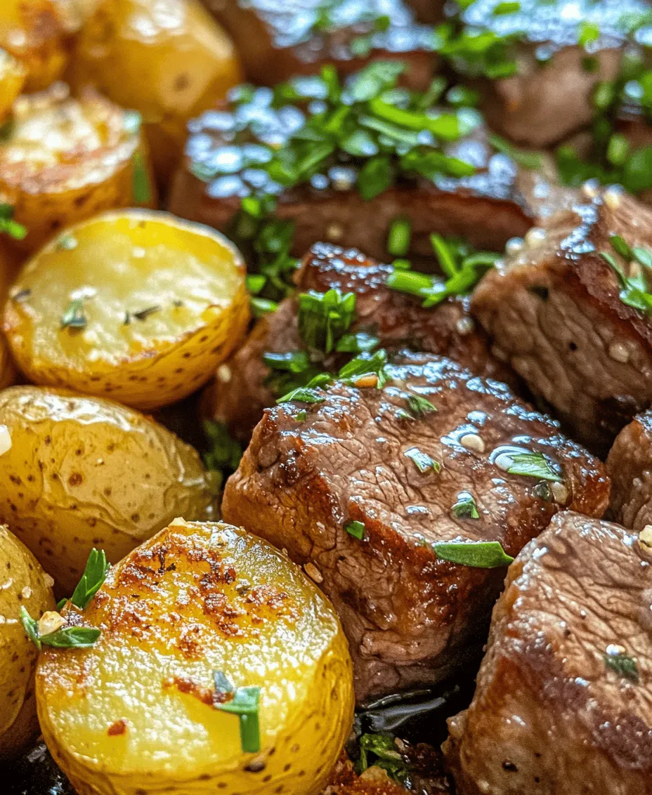 Discover the savory delight of Sizzling Garlic Butter Steak Bites paired with Crispy Potatoes—a dish that promises to impress both family and friends. This mouthwatering recipe combines tender sirloin steak with aromatic garlic and fresh herbs, complemented by perfectly roasted baby potatoes. Not only is this dish easy to prepare, but it's also a feast for the senses, making it a perfect choice for weeknight dinners or special occasions. In this article, we'll dive deep into the ingredients, preparation process, and the culinary techniques that make this dish a standout.
