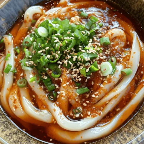 Udon noodles are a staple in Japanese cuisine, known for their thick, chewy texture and ability to soak up flavors. Traditionally made from wheat flour, water, and salt, these noodles have a history that dates back to the 9th century in Japan. They are commonly served in a variety of dishes, ranging from hot soups to cold salads, showcasing their versatility.