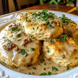 If you’re seeking a breakfast dish that is hearty, flavorful, and capable of elevating your morning routine, look no further than Spicy Chorizo Delight Biscuits & Gravy. This dish takes traditional biscuits and gravy—a staple in Southern cuisine—and adds a spicy twist that will tantalize your taste buds. The rich and creamy gravy, infused with the bold flavors of chorizo, pairs perfectly with fluffy biscuits, making it an ideal choice for breakfast or brunch gatherings.