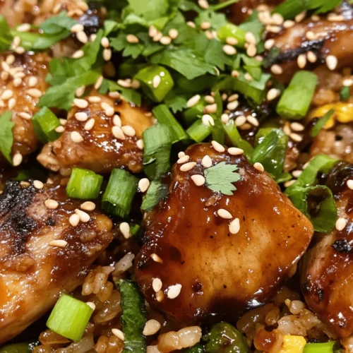 Fried rice has carved out a significant niche within Japanese cuisine, celebrated for its versatility and ability to incorporate an array of flavors and ingredients. This beloved dish serves as a canvas for creativity, often featuring leftovers or seasonal vegetables, making it a practical choice for any home cook. Among the myriad variations, the "Savory Japanese BBQ Chicken Fried Rice Extravaganza" stands out as a delightful fusion of flavors, marrying the rich umami notes of Japanese BBQ with the comforting, satisfying texture of fried rice.