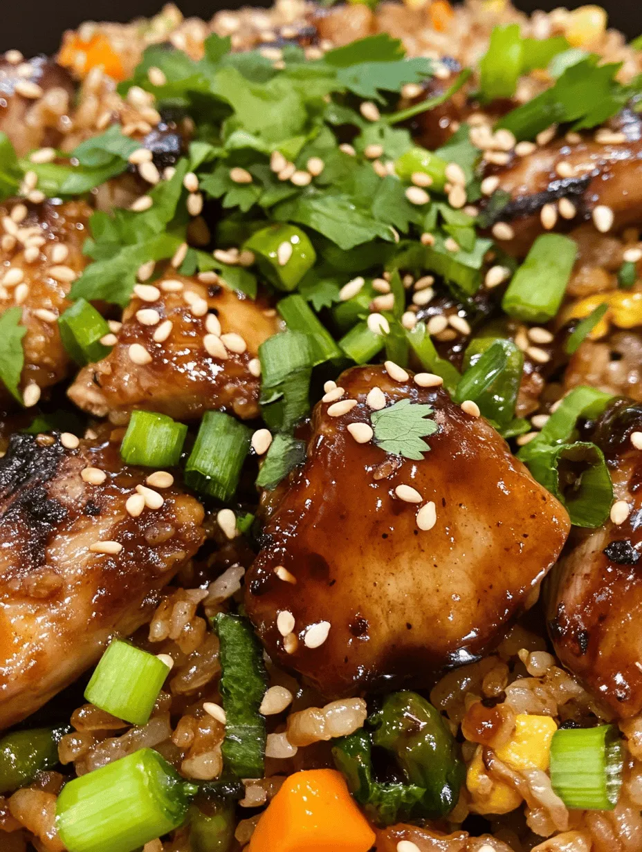 Fried rice has carved out a significant niche within Japanese cuisine, celebrated for its versatility and ability to incorporate an array of flavors and ingredients. This beloved dish serves as a canvas for creativity, often featuring leftovers or seasonal vegetables, making it a practical choice for any home cook. Among the myriad variations, the "Savory Japanese BBQ Chicken Fried Rice Extravaganza" stands out as a delightful fusion of flavors, marrying the rich umami notes of Japanese BBQ with the comforting, satisfying texture of fried rice.