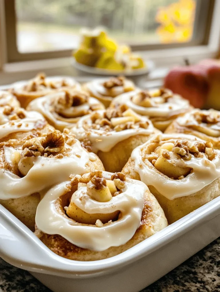 Homemade apple cinnamon rolls are the epitome of comfort food, merging the delightful flavors of fall with the warm, comforting embrace of freshly baked goods. Imagine sinking your teeth into a soft, fluffy roll, bursting with sweet apple filling and a hint of cinnamon, all topped with a luscious cream cheese frosting. These rolls are not just a treat for the taste buds; they create an inviting aroma that fills your kitchen, making them perfect for gatherings, a cozy breakfast, or a decadent dessert.