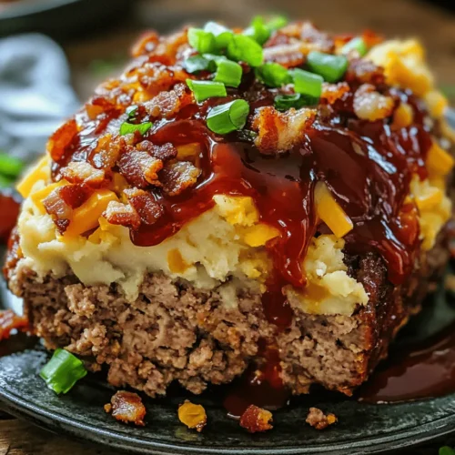 In the vast realm of comfort food, few dishes evoke the same sense of warmth and nostalgia as meatloaf. This quintessential American dish has been gracing dinner tables for generations, providing a satisfying meal that brings families together. Among the myriad of meatloaf variations, the Ultimate Loaded Potato Meatloaf stands out by infusing traditional flavors with modern ingredients, making it a delicious centerpiece for both family dinners and casual gatherings. In this article, we will explore how to create this savory delight, enriched with creamy mashed potatoes, melty cheese, and crispy bacon, ensuring that each slice is a flavor explosion.