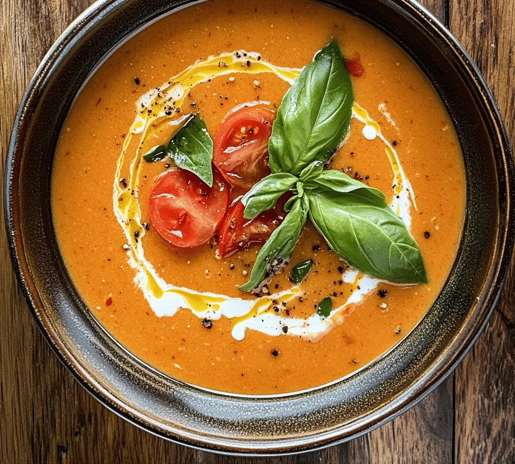There’s something irresistibly comforting about a warm bowl of soup, especially when it's as rich and flavorful as creamy roasted garlic tomato soup. This dish perfectly balances the sweetness of ripe tomatoes with the deep, savory notes of roasted garlic, creating a symphony of flavor that warms the heart and nourishes the soul. Whether it’s a chilly day or you’re simply in need of a cozy meal, this soup is sure to satisfy your cravings.