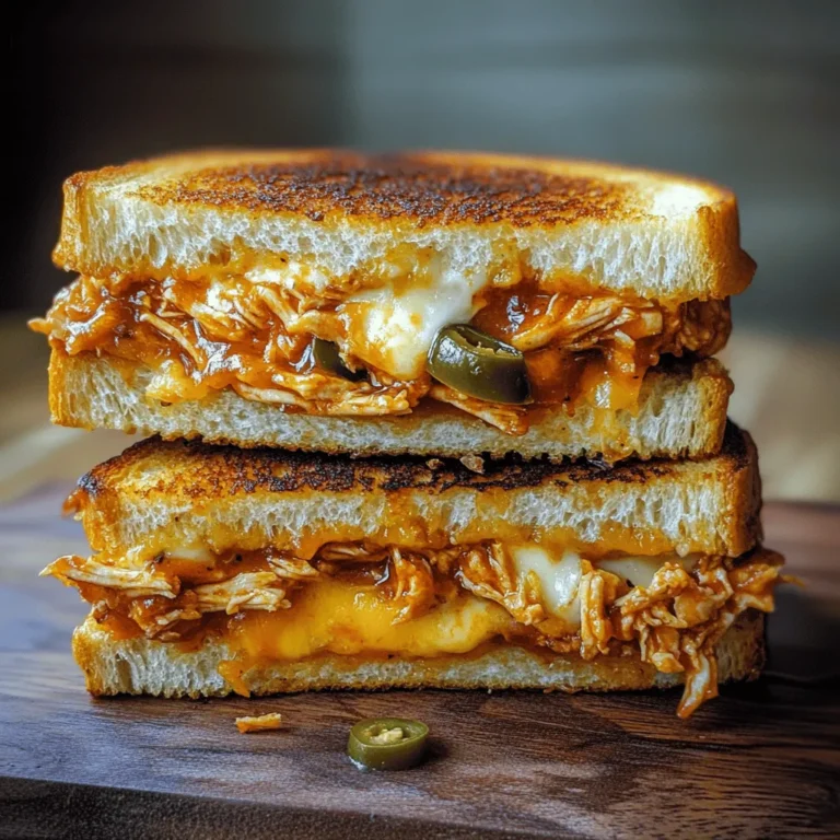 Creating the ultimate BBQ Chicken Grilled Cheese requires a few precise steps that ensure each bite is bursting with flavor. Follow these detailed instructions to achieve a perfectly melted, satisfying sandwich.