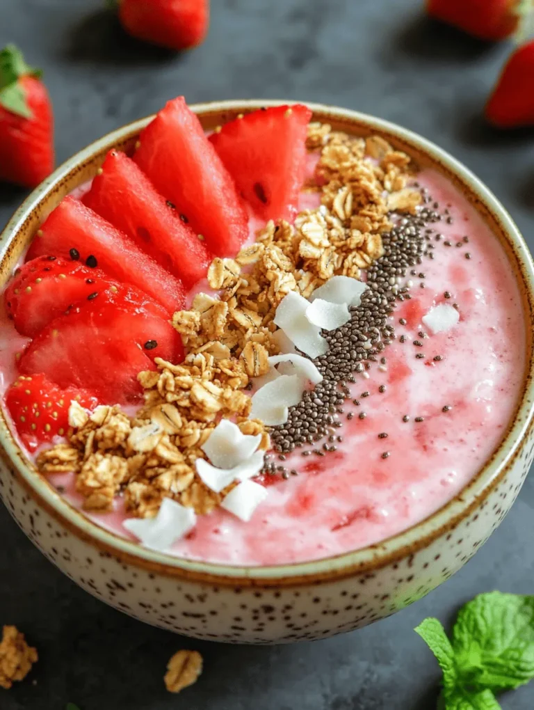 In recent years, smoothie bowls have surged in popularity, captivating breakfast enthusiasts and health-conscious eaters alike. These vibrant bowls offer a delightful twist to traditional smoothies, transforming the drinkable breakfast into a visually appealing meal that is as nourishing as it is delicious. Among the plethora of smoothie bowl options, the Refreshing Watermelon and Strawberry Smoothie Bowl stands out as the epitome of summer freshness, making it the perfect treat for those warm, sun-soaked days.