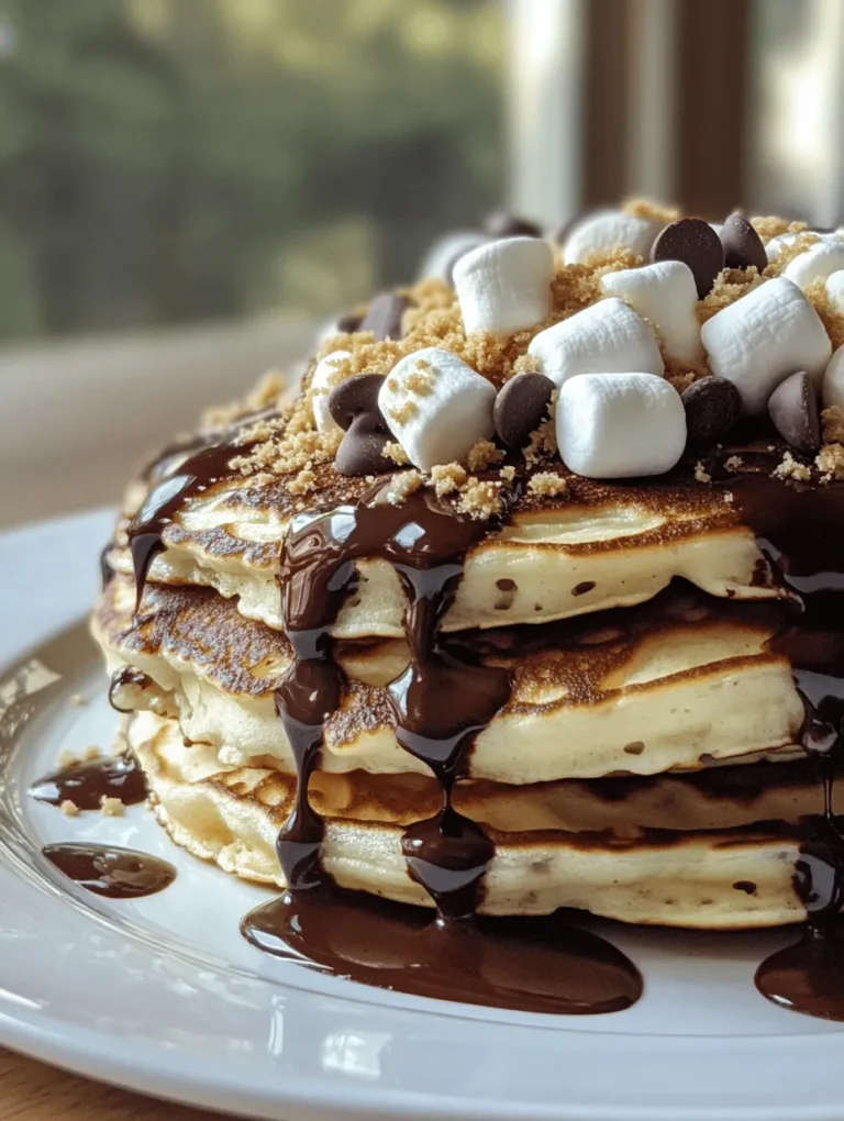 S’mores have long been a beloved treat, evoking memories of campfires, summer nights, and the simple joy of sharing sweets with friends and family. The classic combination of gooey marshmallows, rich chocolate, and crunchy graham crackers not only satisfies the sweet tooth but also brings a sense of nostalgia that many cherish. Now, imagine capturing that delightful flavor in a fluffy stack of pancakes. Yes, you read that right! S’mores Pancakes allow you to enjoy this iconic dessert in breakfast form, merging the best of both worlds into a delightful morning feast.