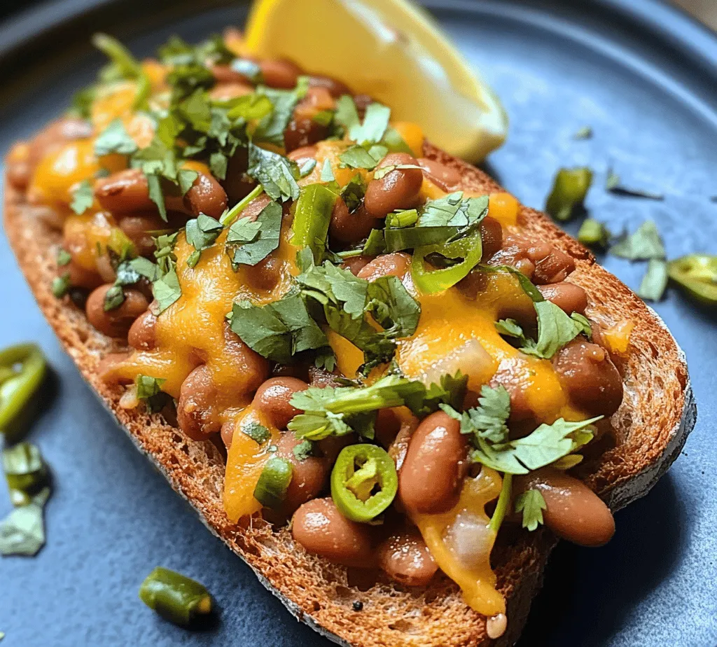 Cheesy Masala Beans on Toast is not just a dish; it’s a culinary experience that beautifully marries the vibrant flavors of Indian cuisine with the comforting familiarity of Western comfort food. This recipe brings together the heartiness of mixed beans, the richness of cheese, and the warmth of spices, creating a meal that is as satisfying as it is delicious. Originating from the streets of India, where spiced beans are often enjoyed as a snack or light meal, this dish has transcended cultural boundaries to become a favorite in homes around the world.