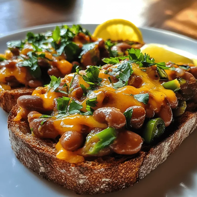 Cheesy Masala Beans on Toast is not just a dish; it’s a culinary experience that beautifully marries the vibrant flavors of Indian cuisine with the comforting familiarity of Western comfort food. This recipe brings together the heartiness of mixed beans, the richness of cheese, and the warmth of spices, creating a meal that is as satisfying as it is delicious. Originating from the streets of India, where spiced beans are often enjoyed as a snack or light meal, this dish has transcended cultural boundaries to become a favorite in homes around the world.