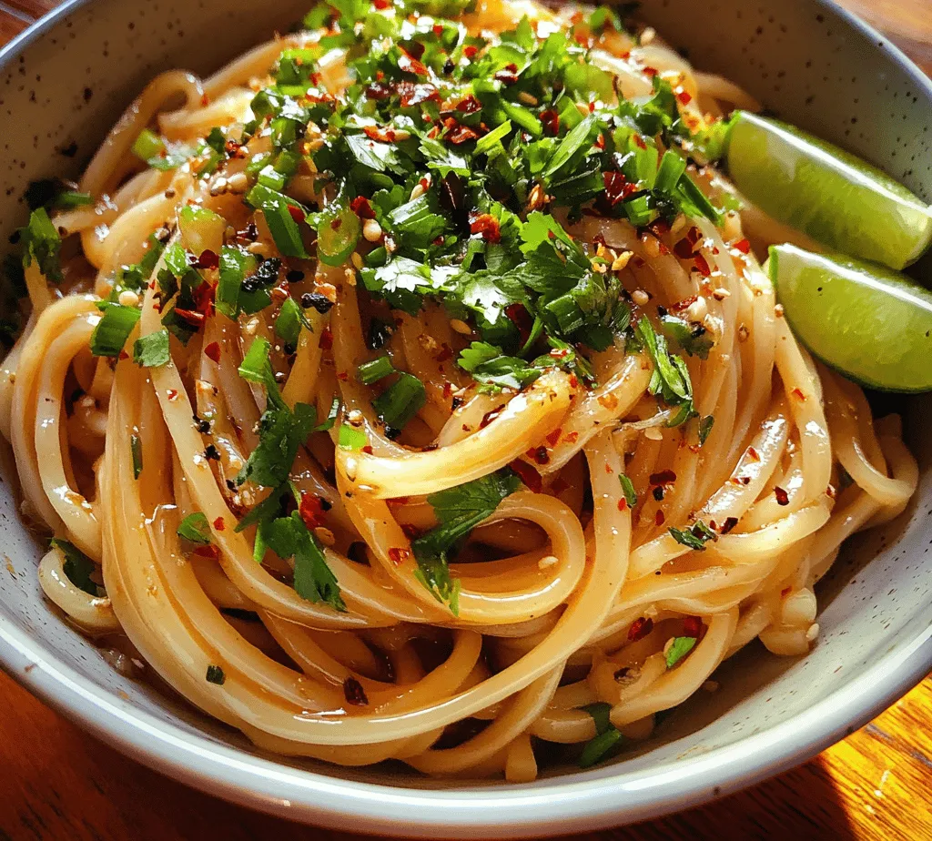 If you're on the lookout for a quick, tantalizing meal that packs a punch, look no further than <strong>Spicy Garlic Noodles</strong>. This dish has made its mark as a beloved staple in Asian cuisine, praised for its robust flavors and simple preparation. In recent years, Spicy Garlic Noodles have gained immense popularity worldwide, becoming a go-to option for food lovers seeking a delightful balance of taste and convenience.” /></p>
</p>
<h3>Infusing Spice: Techniques for Effectively Releasing Flavors from Red Chili Flakes and Szechuan Peppercorns</h3>
</p>
<p>To create the signature heat and depth in your Spicy Garlic Noodles, it’s essential to master the art of infusing spices. Begin by gently toasting your red chili flakes and Szechuan peppercorns in a dry skillet over medium heat. This step awakens their natural oils, enhancing their flavor profile. Toasting for about 1-2 minutes allows the spices to become aromatic—be cautious not to burn them, as this can impart a bitter taste.</p>
</p>
<p>Once toasted, grind the Szechuan peppercorns to a fine powder using a spice grinder or mortar and pestle. This will help release their unique citrusy heat into the dish. When you combine these spices with the garlic in your oil, the flavors will bloom. As the garlic sizzles, the spices will meld into the oil, creating a fragrant base that will coat your noodles beautifully.</p>
</p>
<h3>Combining Flavors: The Process of Integrating Sauces and the Significance of Simmering</h3>
</p>
<p>The success of your Spicy Garlic Noodles hinges on how well you integrate your sauce ingredients. In a bowl, combine soy sauce, oyster sauce (or a vegetarian substitute), and a splash of sesame oil. The balance of salty, umami flavors is crucial to achieving a harmonious dish.</p>
</p>
<p>Heat the infused oil with garlic and spices until the garlic turns golden, then pour in the sauce mixture. Allow it to simmer for about 2-3 minutes. This simmering process is vital as it thickens the sauce and allows the flavors to meld, enhancing the overall taste profile. Stir occasionally to prevent sticking and ensure an even distribution of flavors.</p>
</p>
<h3>Tossing the Noodles: Best Practices for Even Coating and Flavor Absorption</h3>
</p>
<p>The noodles are the star of this dish, and how you toss them is key to achieving the perfect balance of flavors. Start by cooking your noodles according to package instructions until al dente. Once drained, do not rinse them, as this would wash away the starches that help the sauce cling.</p>
</p>
<p>Add the hot noodles directly to the pan with your simmered sauce. Using tongs, gently toss the noodles, making sure they are evenly coated. The heat from the noodles will help absorb the sauce, enhancing their flavor. Continue tossing for about 1-2 minutes, making sure every strand is enveloped in that spicy, garlicky goodness. If the noodles seem too dry, add a splash of reserved pasta water to help achieve a silky texture.</p>
</p>
<h3>Final Touches: Importance of Timing with Green Onions and Plating Presentation</h3>
</p>
<p>To finish your Spicy Garlic Noodles, timing is everything. Add the chopped green onions right at the end of cooking, tossing them through the noodles just long enough for them to wilt slightly but retain their crunch. This adds a fresh, vibrant flavor that complements the dish.</p>
</p>
<p>When it comes to plating, consider using a large bowl or a shallow plate. Twirl the noodles into a nest using your tongs for an elegant presentation. Garnish with additional green onions, a sprinkle of sesame seeds, and perhaps a drizzle of chili oil for an extra kick. Remember, we eat with our eyes first, so take a moment to create a visually appealing dish.</p>
</p>
<h3>Nutritional Benefits of Spicy Garlic Noodles</h3>
</p>
<h4>Overview of Nutritional Components: Carbohydrates, Proteins, and Vitamins</h4>
</p>
<p>Spicy Garlic Noodles are not just a feast for the senses; they also boast a range of nutritional components. The base of the dish, noodles, primarily provides carbohydrates, which serve as a quick source of energy. Depending on the type of noodles you choose—be it rice, egg, or whole grain—they can also offer varying levels of protein and fiber.</p>
</p>
<p>Adding protein sources such as chicken, shrimp, or tofu can enhance the nutritional profile, making the dish more balanced. Additionally, incorporating vegetables not only adds color and texture but also boosts the vitamin content of your meal.</p>
</p>
<h4>Health Benefits of Garlic: Immune-Boosting and Anti-Inflammatory Properties</h4>
</p>
<p>Garlic, the cornerstone of this recipe, is packed with health benefits. It is renowned for its immune-boosting properties, thanks to compounds like allicin. Regular consumption of garlic can help combat colds and infections. Furthermore, garlic has anti-inflammatory properties that promote heart health and may reduce the risk of certain diseases.</p>
</p>
<h4>Balance in Meals: How to Pair with Proteins or Vegetables for a More Complete Dish</h4>
</p>
<p>For a more complete meal, consider pairing your Spicy Garlic Noodles with proteins such as grilled chicken, sautéed shrimp, or crispy tofu. These additions not only enhance the dish but also provide essential amino acids that your body needs.</p>
</p>
<p>Incorporating seasonal vegetables, such as bell peppers, broccoli, or snap peas, can bring additional vitamins and minerals to your plate, making it a well-rounded meal.</p>
</p>
<h4>Customizing for Dietary Needs: Suggestions for Gluten-Free or Vegan Adaptations</h4>
</p>
<p>If you’re looking for gluten-free options, choose rice noodles or gluten-free pasta as your base. For a vegan adaptation, simply swap out oyster sauce for a plant-based alternative, and ensure your noodles do not contain egg.</p>
</p>
<p>Experimenting with these substitutions allows everyone to enjoy Spicy Garlic Noodles, catering to various dietary preferences without sacrificing flavor.</p>
</p>
<h3>Culinary Variations and Customizations</h3>
</p>
<h4>Protein Additions: Ideas for Incorporating Chicken, Shrimp, or Tofu</h4>
</p>
<p>Adding protein not only enhances the dish’s heartiness but also provides essential nutrients. For chicken lovers, grilled or stir-fried chicken breast can be sliced and tossed into the noodles. If seafood is your preference, shrimp can be sautéed until just cooked and mixed in for a delightful texture. For a vegetarian option, firm tofu can be cubed and pan-fried until golden before being added to the noodles, absorbing the savory sauce.</p>
</p>
<h4>Vegetable Variations: Suggestions for Seasonal Vegetables That Can Be Added or Substituted</h4>
</p>
<p>Seasonal vegetables can elevate your Spicy Garlic Noodles, providing color and crunch. Consider adding bok choy, carrots, or zucchini for a fresh twist. You can also throw in greens such as spinach or kale during the last minute of cooking to wilt them slightly. The flexibility in vegetable choices allows for creativity in the kitchen and ensures your dish can change with the seasons.</p>
</p>
<h4>Spice Level Adjustments: Tips for Making the Dish Milder or Spicier Based on Preferences</h4>
</p>
<p>The beauty of Spicy Garlic Noodles lies in their adaptability to spice levels. If you prefer a milder dish, reduce the amount of red chili flakes or omit them entirely. For those who crave heat, consider adding fresh sliced chilies or a dash of hot sauce to the finished dish.</p>
</p>
<p>Encourage experimentation with spice levels to cater to different palates, ensuring everyone can enjoy the dish.</p>
</p>
<h4>Alternative Flavor Profiles: Creating Fusion Variations Inspired by Different Cuisines</h4>
</p>
<p>For culinary adventurers, consider creating fusion variations of Spicy Garlic Noodles. Incorporate elements from other cuisines—try adding Thai basil or coconut milk for a Thai twist or experimenting with teriyaki sauce for a Japanese-inspired flavor. The possibilities are endless and can lead to delightful surprises in your cooking.</p>
</p>
<h3>Serving Suggestions</h3>
</p>
<h4>Ideal Occasions for Serving Spicy Garlic Noodles: Quick Weeknight Dinners, Meal Prep, or Casual Gatherings</h4>
</p>
<p>Spicy Garlic Noodles shine as a versatile dish suitable for various occasions. They are perfect for quick weeknight dinners when time is of the essence yet you crave something satisfying. Additionally, this dish holds up well for meal prep, making it easy to enjoy a flavorful lunch throughout the week.</p>
</p>
<p>For casual gatherings, Spicy Garlic Noodles can serve as a delightful centerpiece, allowing guests to savor the flavors while mingling. Their appeal is universal, making them an excellent choice for any culinary setting.</p>
</p>
<h4>Pairing Beverages: Recommendations for Drinks That Complement the Flavors of the Dish</h4>
</p>
<p>When it comes to beverages, a light and refreshing drink can enhance the overall dining experience. Consider pairing your Spicy Garlic Noodles with iced green tea, which can cut through the heat while complementing the flavors. A crisp lager or a fruity white wine can also work well, providing a nice contrast to the spiciness of the dish.</p>
</p>
<h4>Side Dishes That Pair Well: Ideas for Appetizers or Salads That Can Be Served Alongside</h4>
</p>
<p>To round out your meal, consider serving a refreshing cucumber salad or spring rolls as appetizers. These light options provide a nice balance to the richness of the noodles. For a more substantial side, a hearty vegetable stir-fry can complement your Spicy Garlic Noodles while adding more nutrients and textures to your meal.</p>
</p>
<h3>Conclusion</h3>
</p>
<p>Spicy Garlic Noodles are a standout dish that offers a quick, flavorful, and satisfying meal option for various occasions. Their versatility allows for endless customization, inviting you to experiment with different ingredients and flavors. Whether you’re preparing a weeknight dinner or hosting a casual gathering, this dish is sure to impress.</p>
</p>
<p>The joy of cooking lies in the ability to personalize recipes, and Spicy Garlic Noodles are no exception. Embrace the opportunity to make this dish your own, adjusting ingredients and spice levels to suit your palate.</p>
</p>
<p>Finally, it’s essential to acknowledge the cultural significance of noodles in culinary traditions across the globe. They symbolize comfort, community, and the joy of sharing meals with loved ones. So gather around the table, serve up your Spicy Garlic Noodles, and enjoy the experience of good food and great company.</p>
<div id=