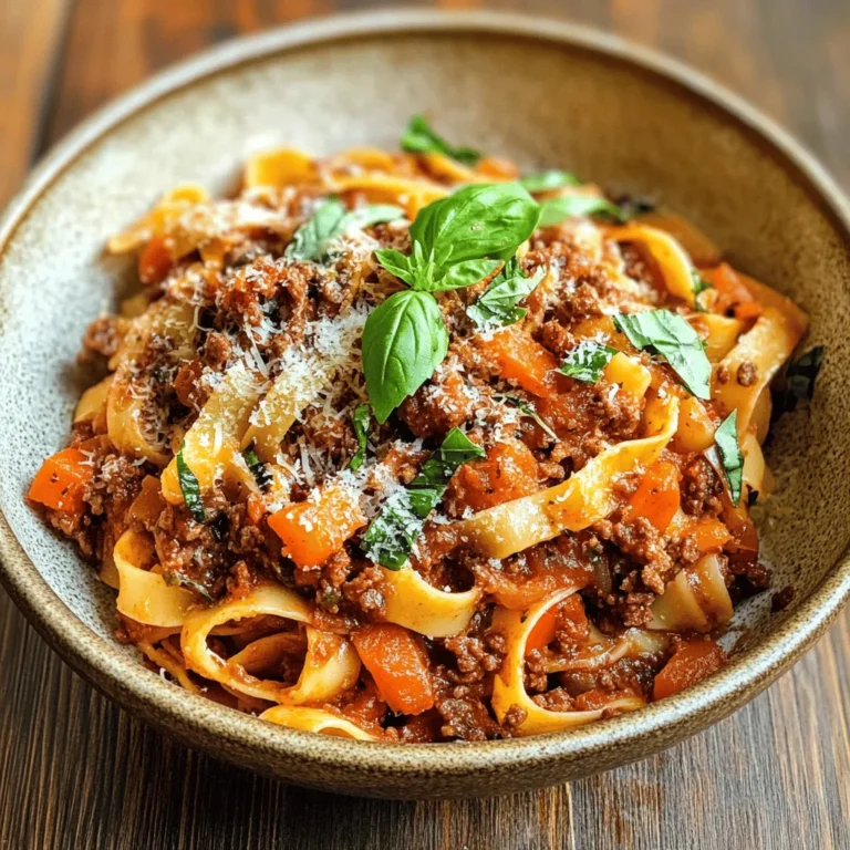 Savory Beef Ragu Pasta is a dish that embodies the essence of comfort food, a staple in many culinary cultures around the world. With its rich, meaty sauce served over pasta, this dish offers a satisfying blend of flavors and textures that warms the heart and soul. Originating from Italian cuisine, ragu has evolved through the centuries, with numerous regional variations showcasing local ingredients and traditions. This particular version, featuring ground beef simmered with aromatic vegetables and herbs, has become a beloved favorite among families and food enthusiasts alike.