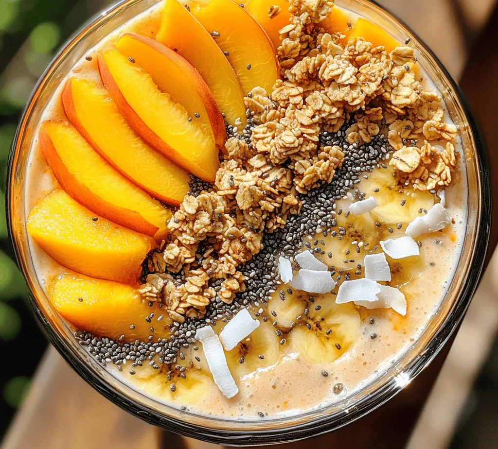 In recent years, smoothie bowls have surged in popularity as a vibrant and versatile breakfast or snack option. These delightful bowls allow for a creative outlet, inviting you to blend your favorite ingredients into a refreshing and nutritious meal. One standout among these is the Peach Paradise Smoothie Bowl, a concoction that embodies the essence of summer with its bright colors and delicious flavors.