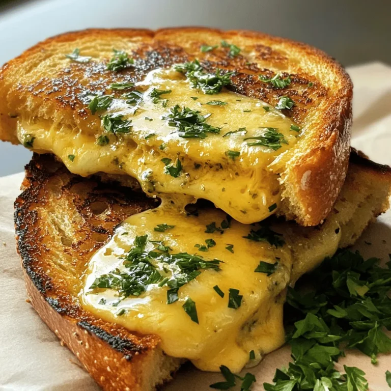 Grilled cheese sandwiches have stood the test of time as a beloved comfort food, offering a perfect blend of simplicity and satisfaction. Their gooey, melted cheese nestled between slices of warm, crispy bread has made them a staple in households across the globe. However, as culinary creativity flourishes, there's always room for a delightful twist on classic dishes. Enter the Garlic Bread Grilled Cheese Delight, a mouthwatering fusion that takes the traditional grilled cheese to the next level by swapping out standard bread for fragrant, buttery garlic bread.