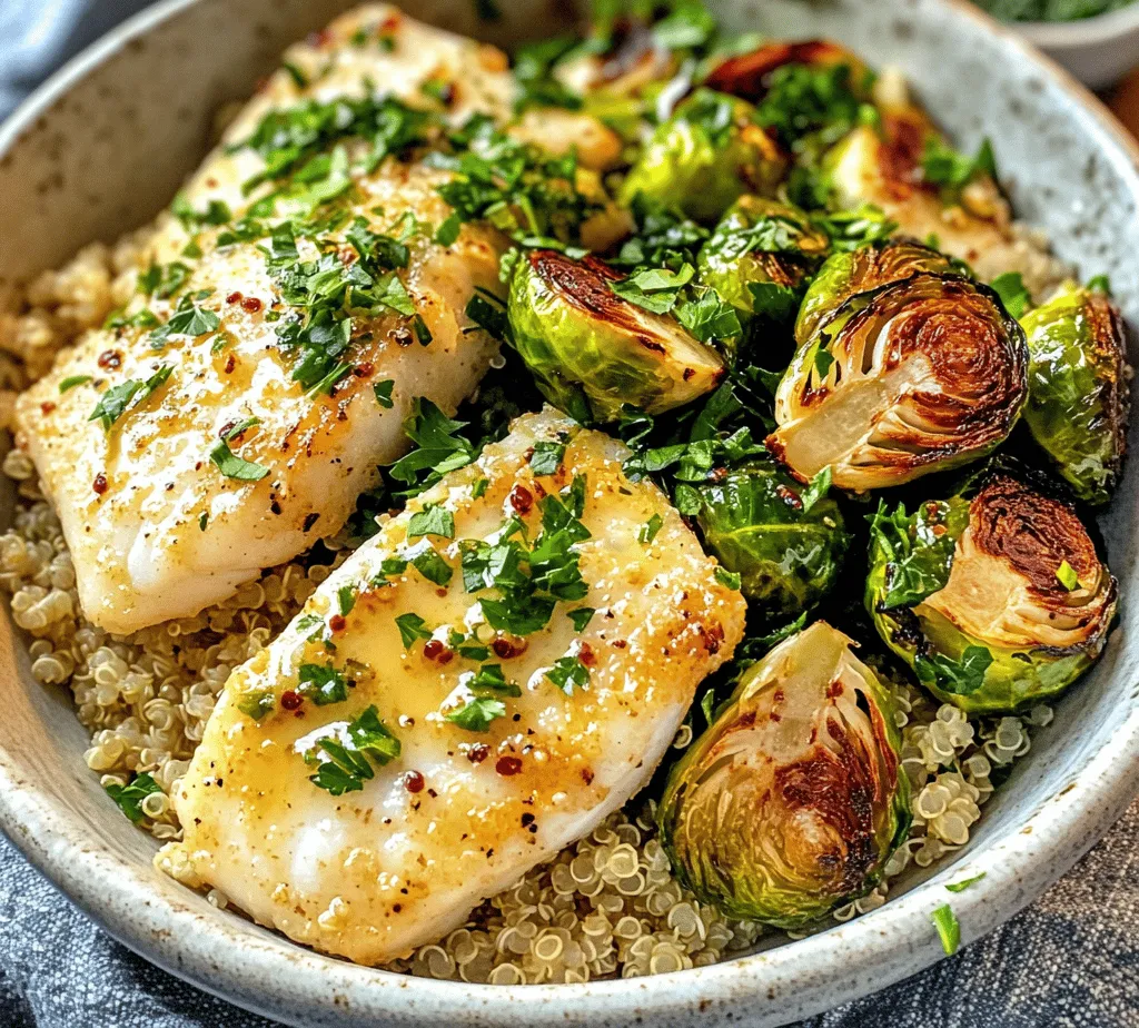In the world of healthy cooking, few dishes can compete with the vibrant and nutritious Lemon Garlic Butter Cod Bowls with Roasted Brussels Sprouts. This dish not only delivers a burst of flavor with every bite but also provides a balanced meal that satisfies both the palate and nutritional needs. The combination of tender cod, caramelized Brussels sprouts, and a wholesome grain base makes for a delightful experience that can be enjoyed for lunch or dinner.