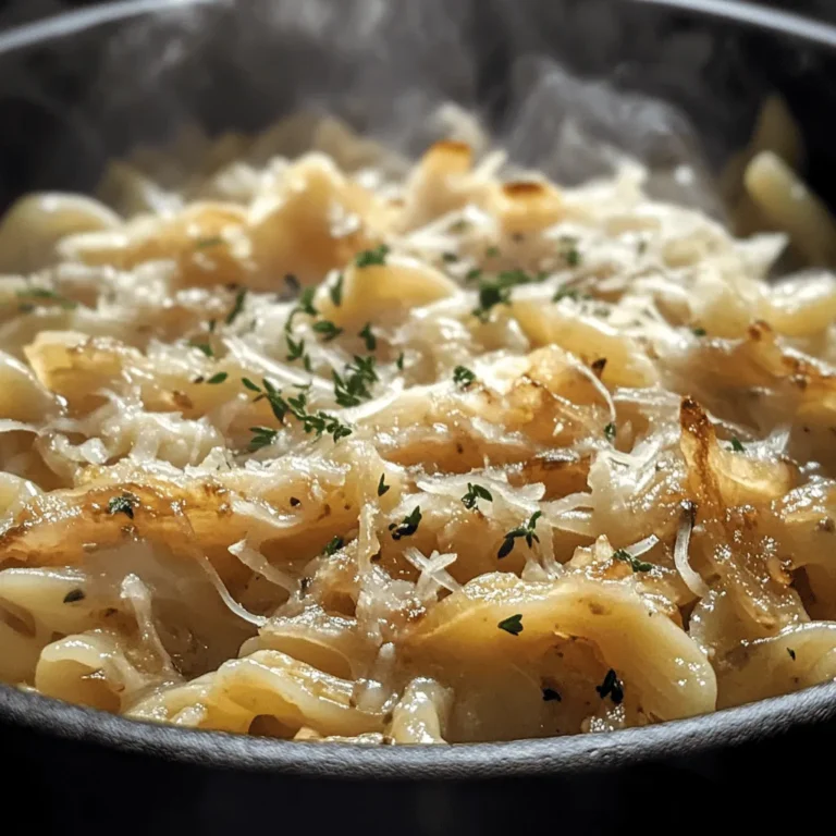 Welcome to the world of comfort food with a twist! Savory One Pot French Onion Pasta is a delightful culinary creation that combines the rich, comforting flavors of traditional French onion soup with the satisfying heartiness of pasta. This dish is perfect for anyone who craves the savory goodness of caramelized onions and melted cheese, all wrapped up in a single bowl. With its deep flavor profile and creamy texture, this pasta dish is sure to become a favorite in your household.
