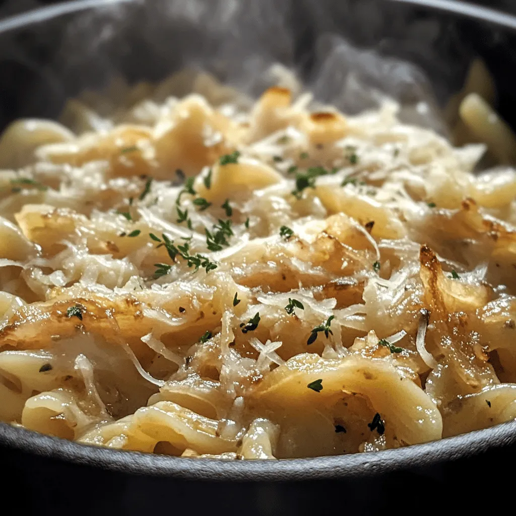 Welcome to the world of comfort food with a twist! Savory One Pot French Onion Pasta is a delightful culinary creation that combines the rich, comforting flavors of traditional French onion soup with the satisfying heartiness of pasta. This dish is perfect for anyone who craves the savory goodness of caramelized onions and melted cheese, all wrapped up in a single bowl. With its deep flavor profile and creamy texture, this pasta dish is sure to become a favorite in your household.