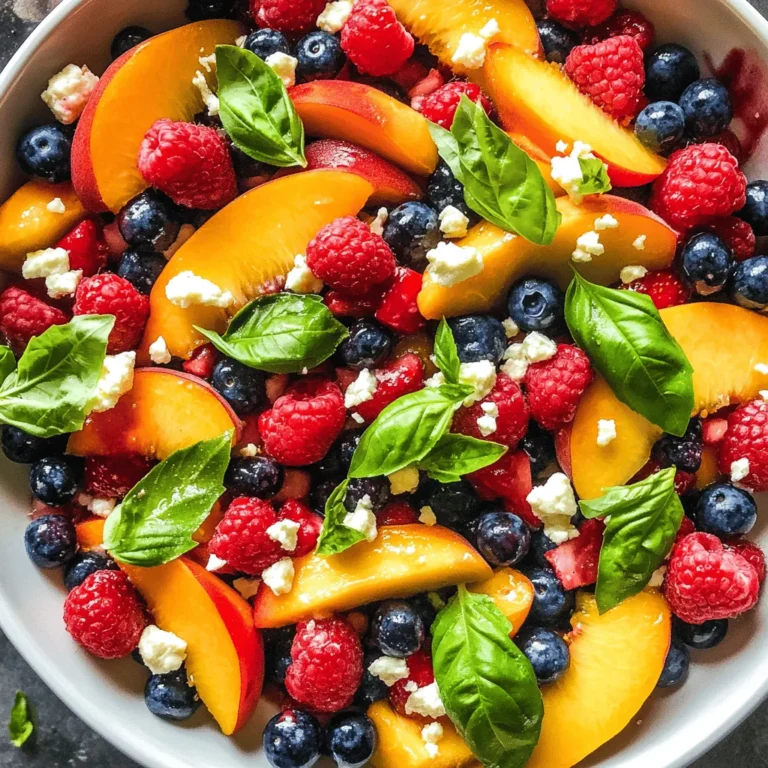 As the sun shines brighter and temperatures rise, summer brings us a bounty of delicious and vibrant fruits that are perfect for refreshing salads. Among the many delightful options, the Honey Lime Basil Peach Fruit Salad stands out as an enticing choice, bursting with flavor and color. This salad combines the natural sweetness of fresh peaches with the zesty brightness of lime and the aromatic touch of basil, creating a beautifully balanced dish that is both satisfying and invigorating.