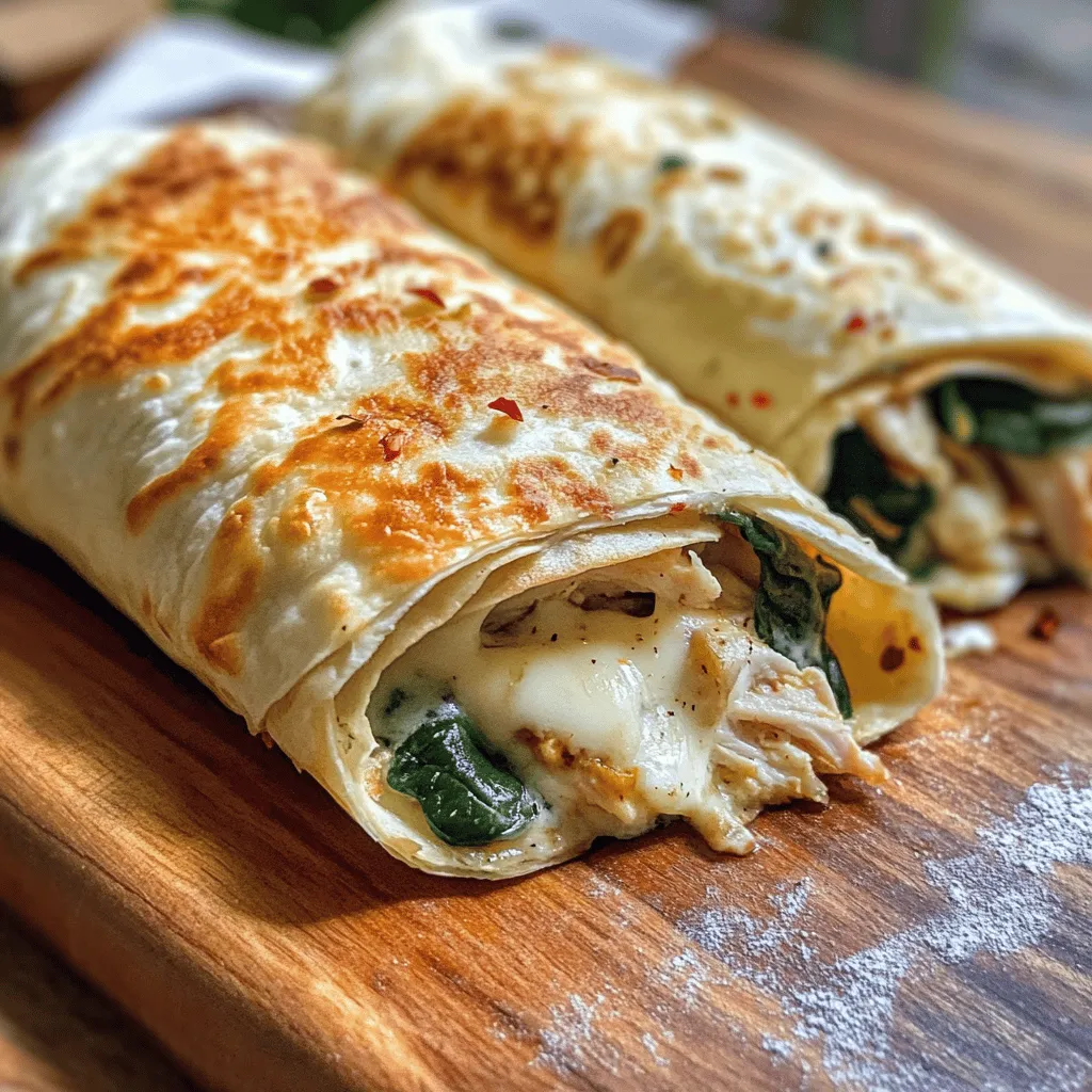 Shredded Chicken: The star of our Cheesy Garlic Chicken Wraps is undoubtedly the shredded chicken. It brings a hearty protein element to the dish, making it more filling and nutritious. Whether you’re using leftover rotisserie chicken, poached chicken breasts, or even turkey, the key is to ensure the chicken is tender and easy to shred, allowing it to absorb the flavors of the other ingredients seamlessly.