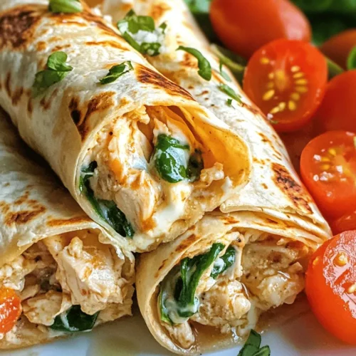 To create the perfect Cheesy Garlic Chicken Wraps, it’s crucial to understand the role of each ingredient. Each component adds its unique flavor and texture, contributing to the overall delight of the dish. Let’s dive into the essential elements that make these wraps a flavorful success.
