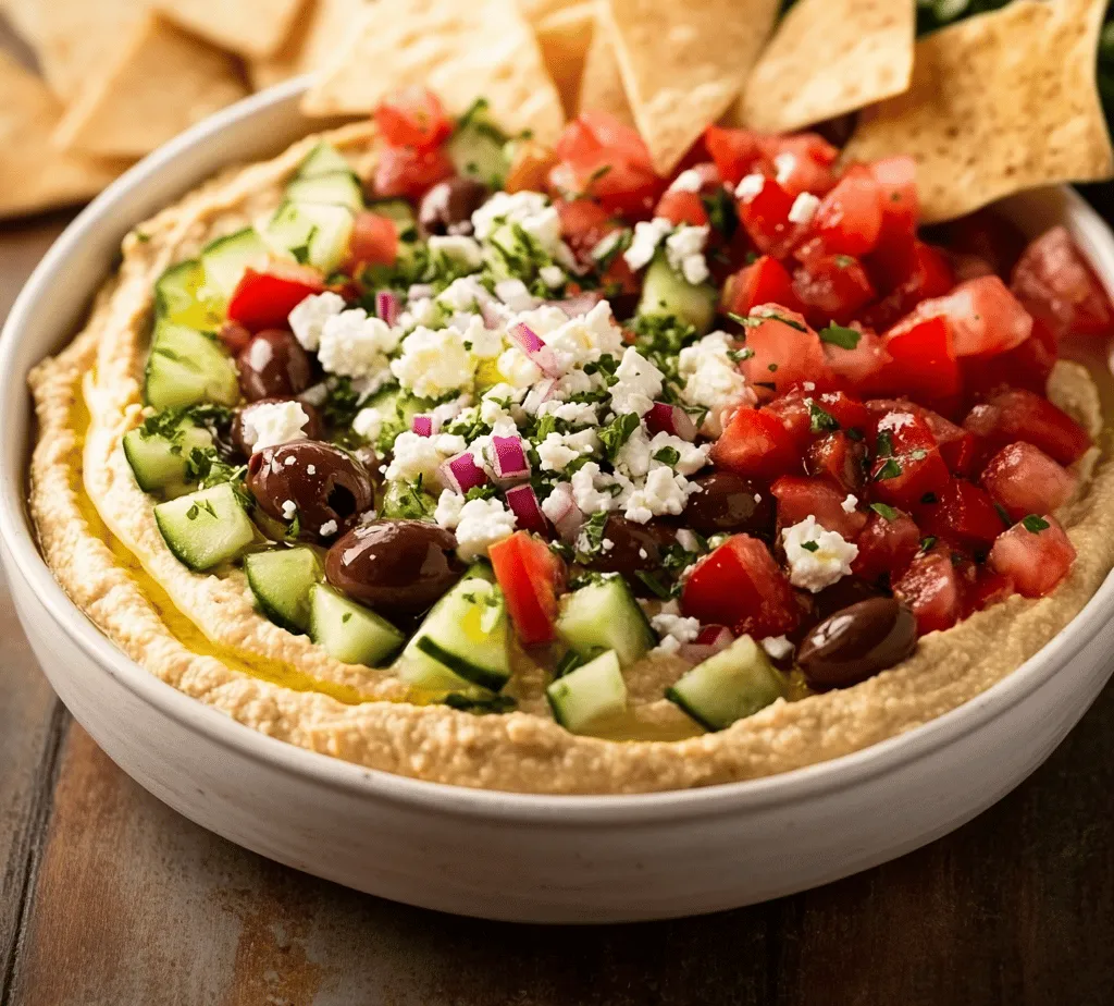 Greek Style Loaded Hummus is not just a dish; it’s a celebration of the rich flavors and vibrant colors of Mediterranean cuisine. This dish has gained tremendous popularity in recent years, becoming a staple for those seeking a healthy appetizer, snack, or even a light meal. The appeal of Greek Style Loaded Hummus lies in its ability to combine the creamy, nutty goodness of traditional hummus with fresh, zesty toppings that make it visually stunning and incredibly delicious.